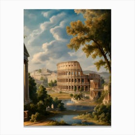 Roman Ruins In Rome Canvas Print