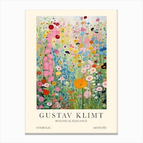 Gustav Klimt Flower Garden Spring Canvas Print