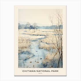 Chitwan National Park Nepal 2 Poster Canvas Print