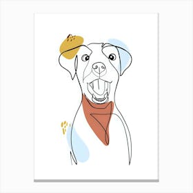 Dog Illustration Canvas Print