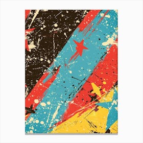 Splatter Background Canvas Print