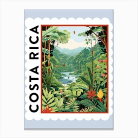 Costa Rica 2 Travel Stamp Poste Canvas Print