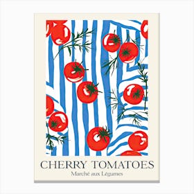 Marche Aux Legumes Cherry Tomatoes Summer Illustration 8 Canvas Print