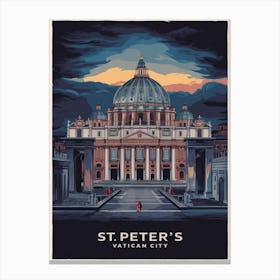 St Peter S Basilica Vatican City Canvas Print