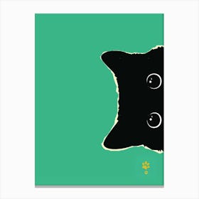 Black Cat Ii Art Print Canvas Print