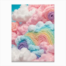 Cotton Candy Clouds 1 Canvas Print