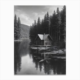 Cabin In The Forest Canvas Print