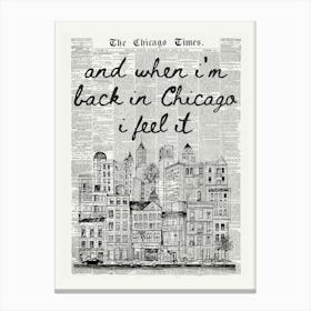 Chicago | End of Beginning 1 Canvas Print