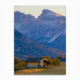 Dolomites At Sunset Canvas Print