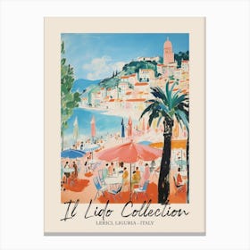 Lerici, Liguria   Italy Il Lido Collection Beach Club Poster 3 Canvas Print