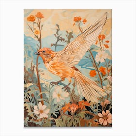 Sparrow 1 Detailed Bird Painting Canvas Print
