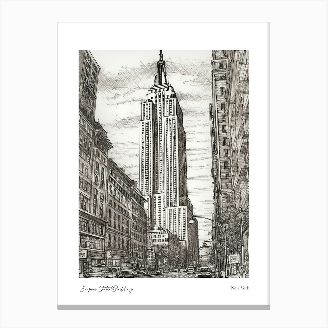 empire state building sketch