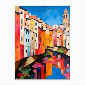 Girona Spain 2 Fauvist Painting Canvas Print