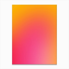 Glowy Orange And Pink Gradient Aura Canvas Print