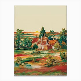 House In The Countryside 1 Canvas Print