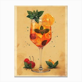 Aperol Spritz Art Print 85 Canvas Print