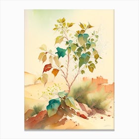 Poison Ivy In Desert Landscape Pop Art 3 Canvas Print