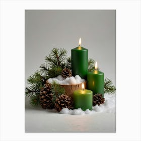 Christmas Candles 1 Canvas Print