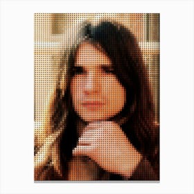 Ozzy Osbourne In Style Dots 1 Canvas Print