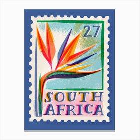 South Africa Postage Stamp Canvas Print