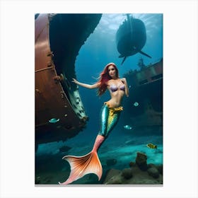 Mermaid -Reimagined 35 Canvas Print