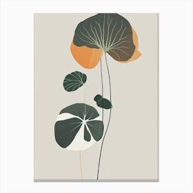 Nasturtium Herb Simplicity Canvas Print