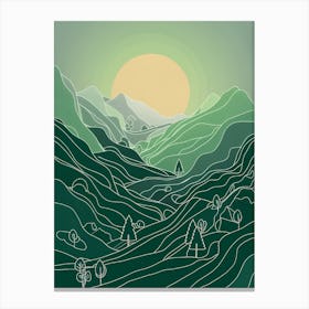 Landscape With Trees Canvas Print