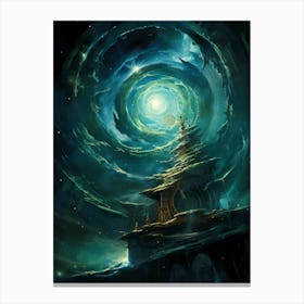 Temple In The Sky Canvas Print