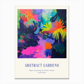 Colourful Gardens Phipps Conservatory And Botanic Gardens Usa 2 Blue Poster Canvas Print