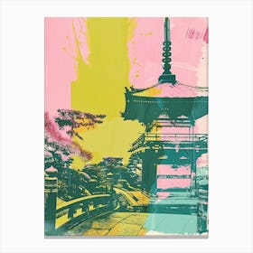 Kanazawa Japan Duotone Silkscreen 10 Canvas Print