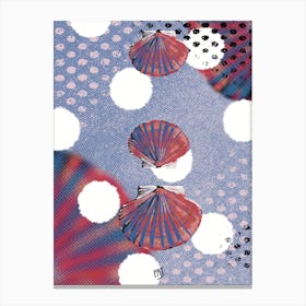 Clam Pattern Canvas Print