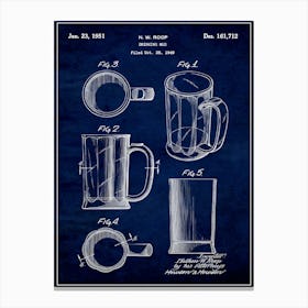 Beer Mug 1951 Canvas Print