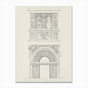 Ancient Architecture, Owen Jones Canvas Print