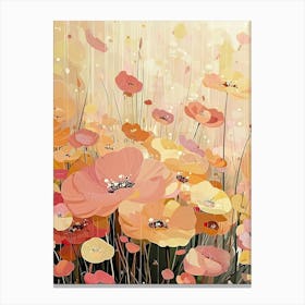 Gustav Klimt Print Klimt Poster Klimt Exhibition Poster Painting Night Poppies Wildflower Garden Full Canvas Print