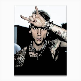 machine gun kelly Canvas Print