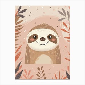 Cute Sloth 6 Canvas Print