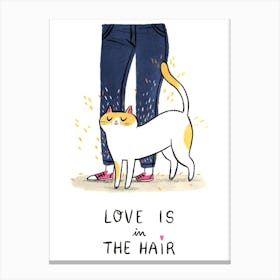Love Is In The Hair Canvas Print