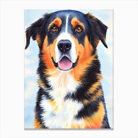 Beauceron 3 Watercolour dog Canvas Print