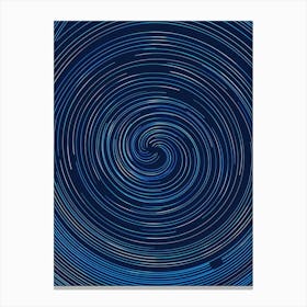 Spiral Galaxy Background Canvas Print