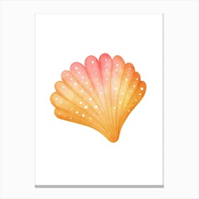 Watercolor Sea Shell 6 Canvas Print