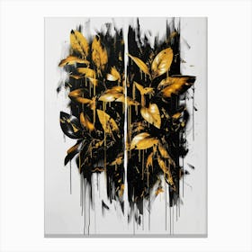 Gold Leaves 5 Canvas Print