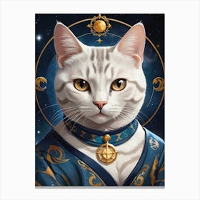 Cat Of The Zodiac Canvas Print