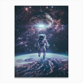 Astronaut In Space 4 Canvas Print