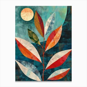 Moonlight Leaves Canvas Print