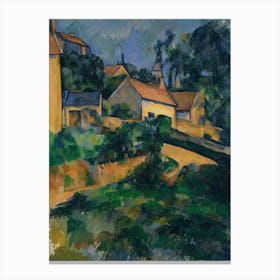 La Route Tournante À Montgeroult (1898), Paul Cézanne Canvas Print