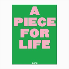For Life Canvas Print