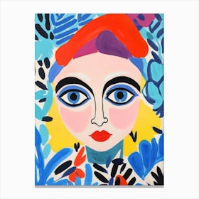 Girl With A Hat Canvas Print