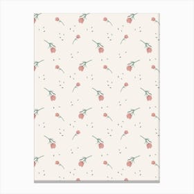 Scattered Flowers Canvas Print