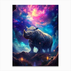 Rhino In The Sky 1 Canvas Print