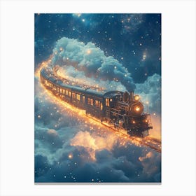 Train In The Sky 10 Canvas Print